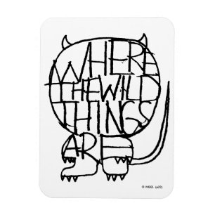 Where the Wild Things Are   Wild Thing Sketch Magnet