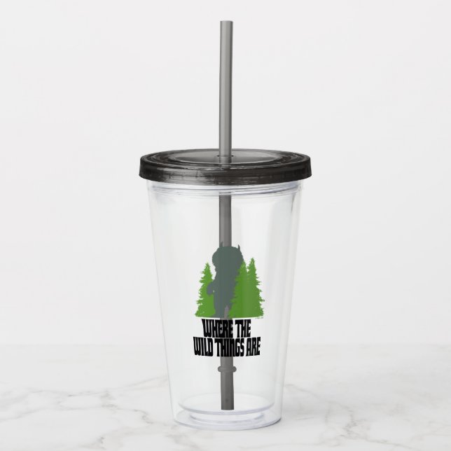 Where the Wild Things Are | Wild Thing & Trees Acrylic Tumbler (Front)