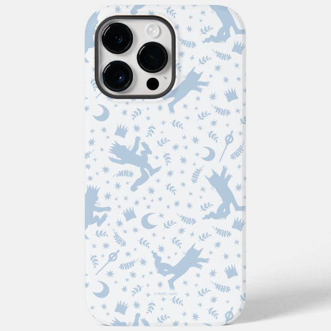 Where the Wild Things Blue Floral Case-Mate iPhone Case (Back)