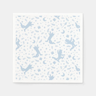 Where the Wild Things Blue Floral Napkin