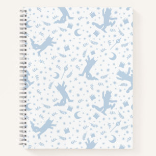 Where the Wild Things Blue Floral Notebook