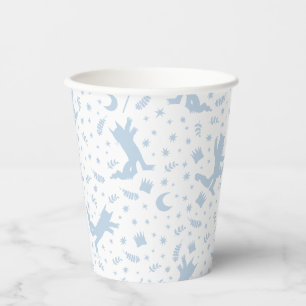 Where the Wild Things Blue Floral Paper Cups