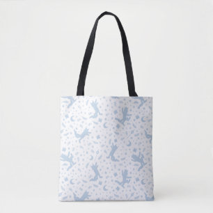 Where the Wild Things Blue Floral Tote Bag