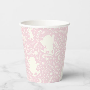 Where the Wild Things Pink Floral Pattern Paper Cups