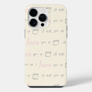 Where the Wild Things Quote Pattern iPhone 14 Pro Max Case