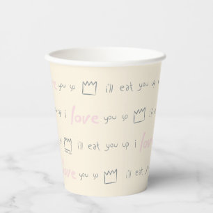 Where the Wild Things Quote Pattern Paper Cups