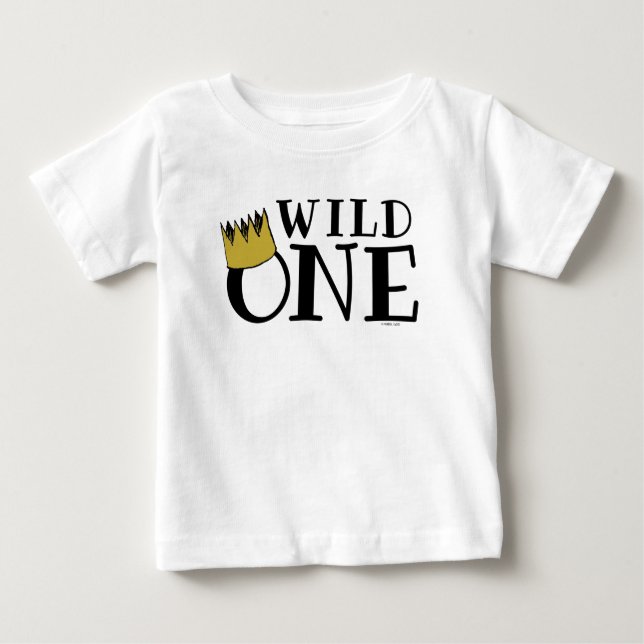 Where The Wild Things | Wild One 1st Birthday Baby T-Shirt (Front)