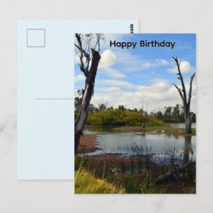 Where The Wildlife Play, Riverland, Birthday Postcard