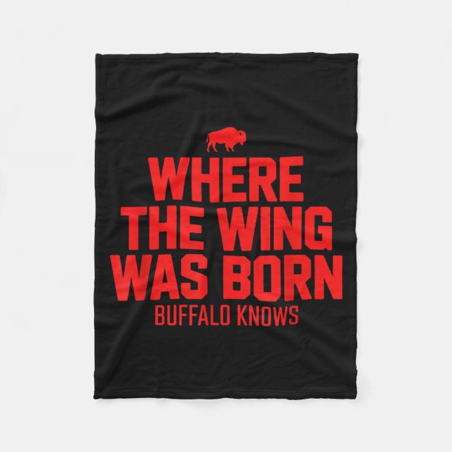 Where The Wing was Born Fleece Blanket (Front)