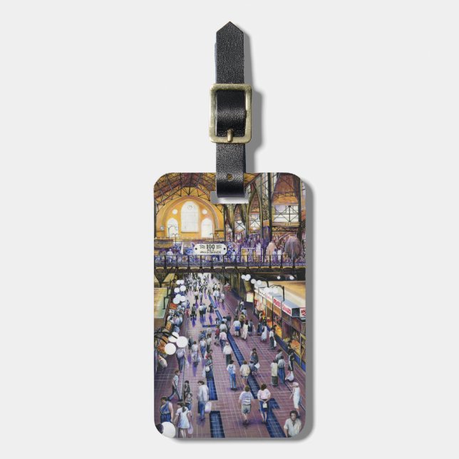 Where' the Women's Water Closet?, Budapest Luggage Tag (Front Vertical)