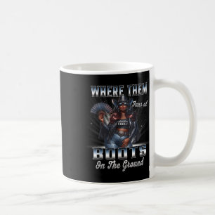 Where Them Fans At Cowgirl Linedance Boots On The Coffee Mug