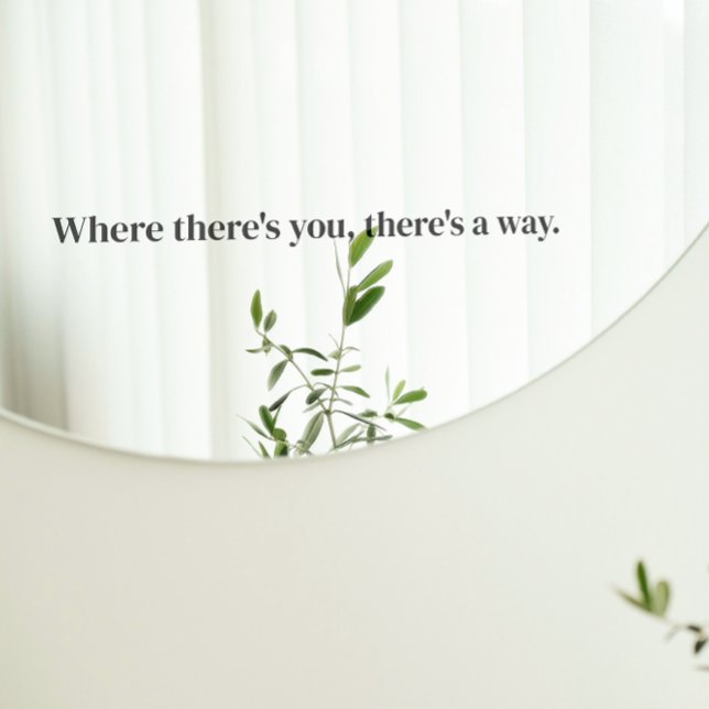 Where there's you there's a way Black Mirror Cling (Creator Uploaded)