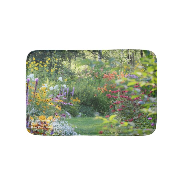 Where Three Gardens Meet, small centred Bath Mat (Front)