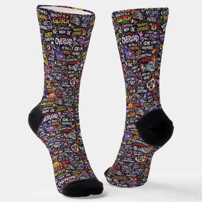 Where To Buy Cool Socks 00358 Chaos Socks (Angled)
