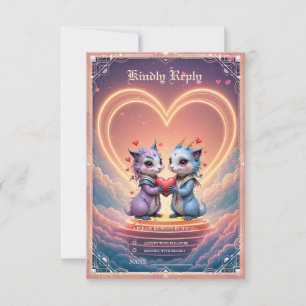 Where Two Souls Choose Forever  RSVP Card