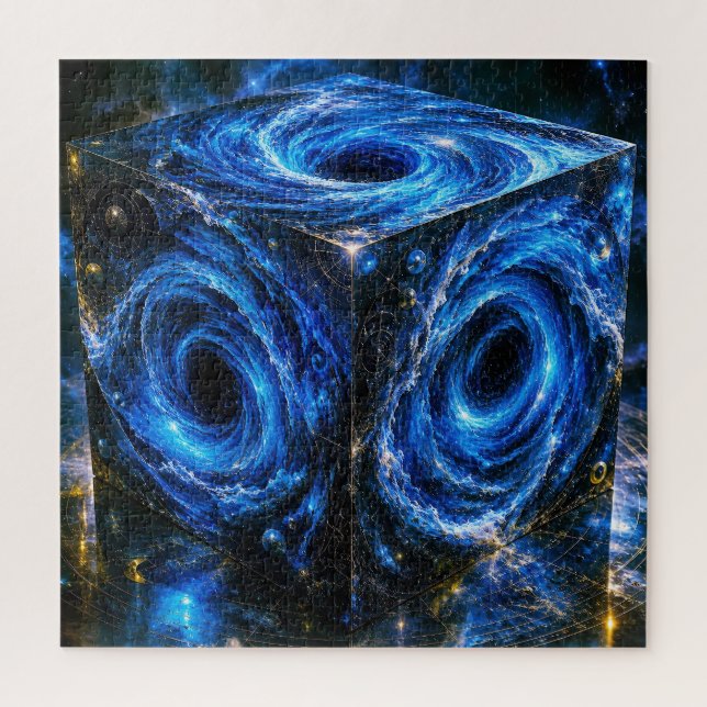 Where Universes Turn Inward - Portrait of Infinity Jigsaw Puzzle (Vertical)