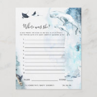 Where was She | Baby Shower Game
