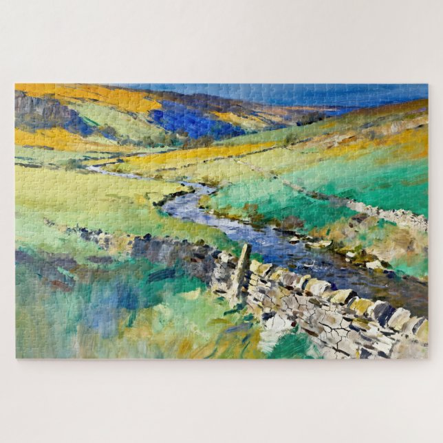 "Where Water Sings" – A Yorkshire Landscape     Jigsaw Puzzle (Horizontal)