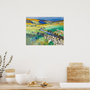 "Where Water Sings" – A Yorkshire Landscape Poster