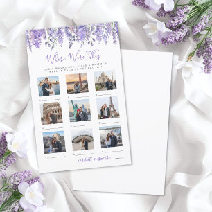 Where Were They Floral Bridal Shower Game