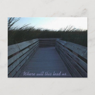 Where will this lead us... postcard