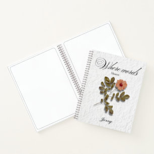 Where Words Bloom – Personalized Writing Journal