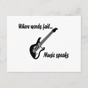 Where Words Fail, Music Speaks Postcard
