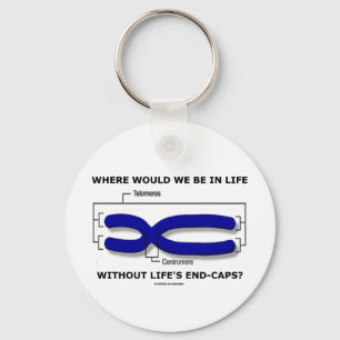 Where Would We Be In Life Without Life's End Caps? Key Ring