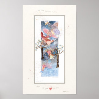 Where Your Treasure Is, 9" x 15" self matted print