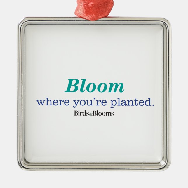 Where You're Planted Metal Tree Decoration (Front)