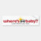 Where's Baby Look before you lock Safety Sticker