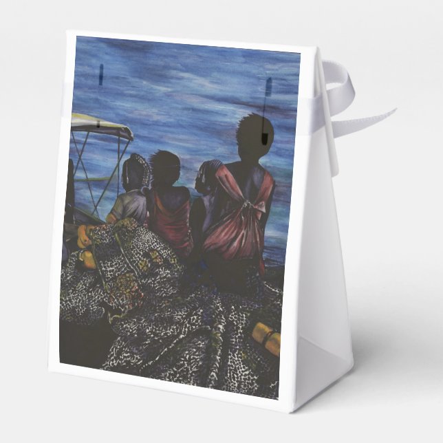 Where's Daddy? Harbour Island, Bahamas Favour Box (Back Side)