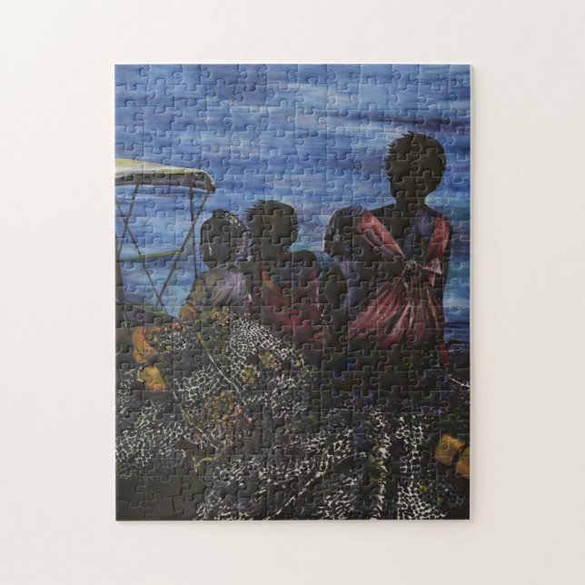 Where's Daddy? Harbour Island Jigsaw Puzzle (Vertical)