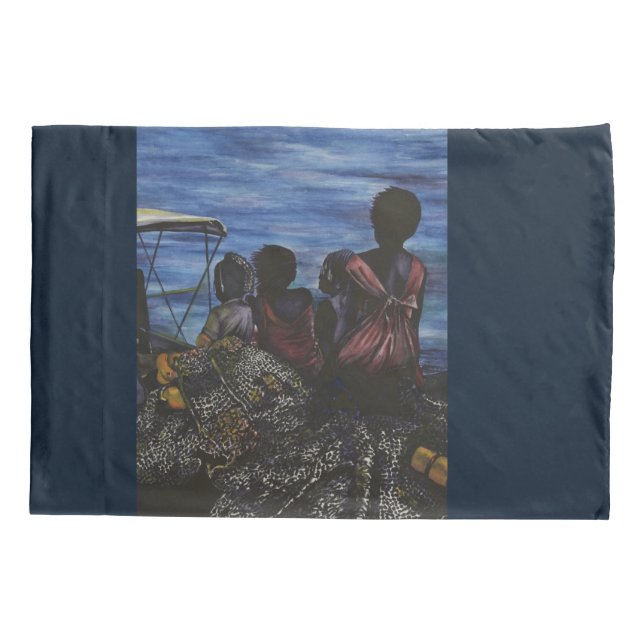 Where's Daddy? Harbour Island Pillowcase (Back)