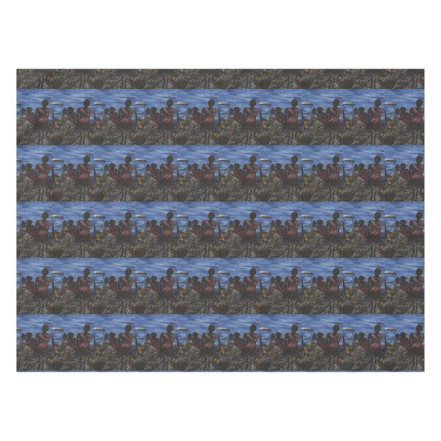 Where's Daddy? Harbour Island Tablecloth (Front (Horizontal))