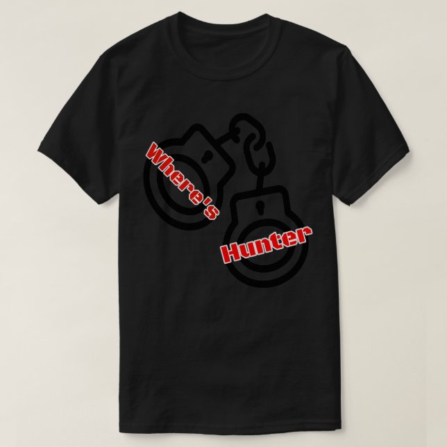 Where's Hunter  T-Shirt (Design Front)