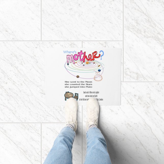 Where's Mother?  Door Mat (Indoor)