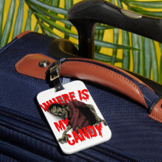 Where's My Candy  Luggage Tag