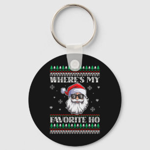Where's-my Favorite Ho Christmas Season Key Ring