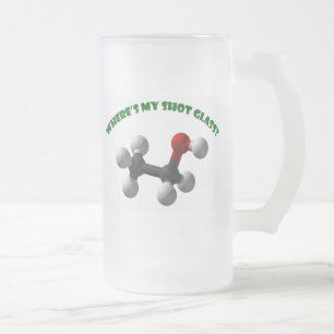 Where's My Shot Glass-Ethanol Frosted Glass Beer Mug