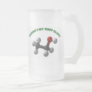 Where's My Shot Glass-Ethanol Frosted Glass Beer Mug