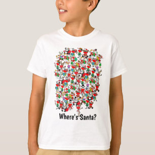 Where's Santa Claus - Look and Find Santa T-Shirt