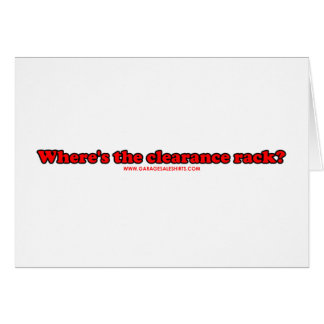 Wheres The Clearance Rack T