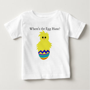 Where's the Egg Hunt Chick Egg T-shirt