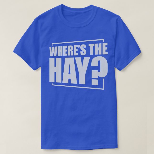 Wheres The Hay Guinea Pig Guinea Lover Premium 562 T-Shirt (Design Front)