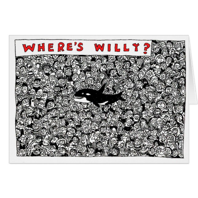 Where's Willy Cartoon by Sam Backhouse (Front Horizontal)