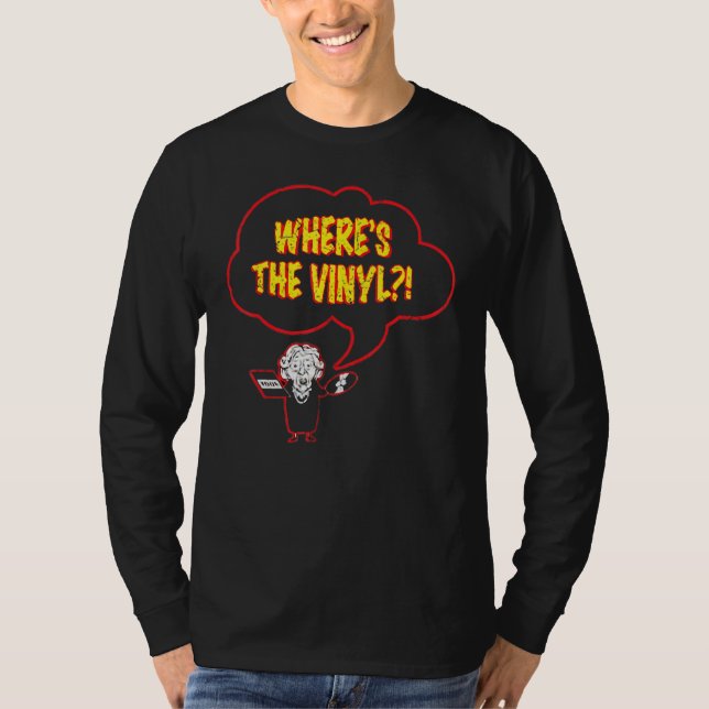 Whereu2019s The Vinyl For Mens Womens T-Shirt (Front)