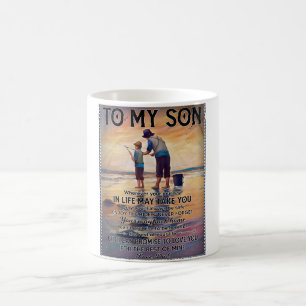 Wherever Your Journey In Life-Fishing Dad To Son Coffee Mug