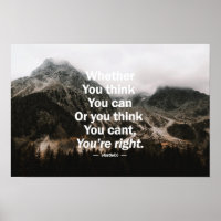 Whether you think you can.