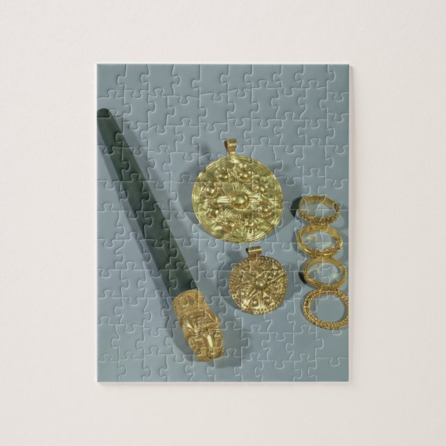 Whetstone and rings with granulated decoration, Su Jigsaw Puzzle (Vertical)